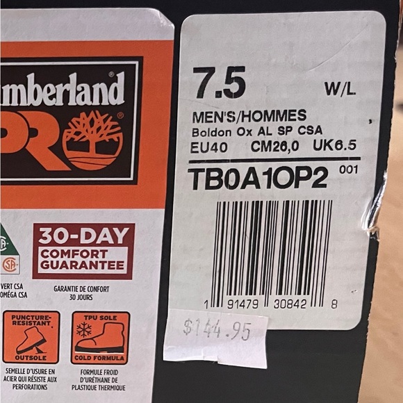 Brand new timberland boldon Oxford safety shoes size 7.5 men - Picture 6 of 7